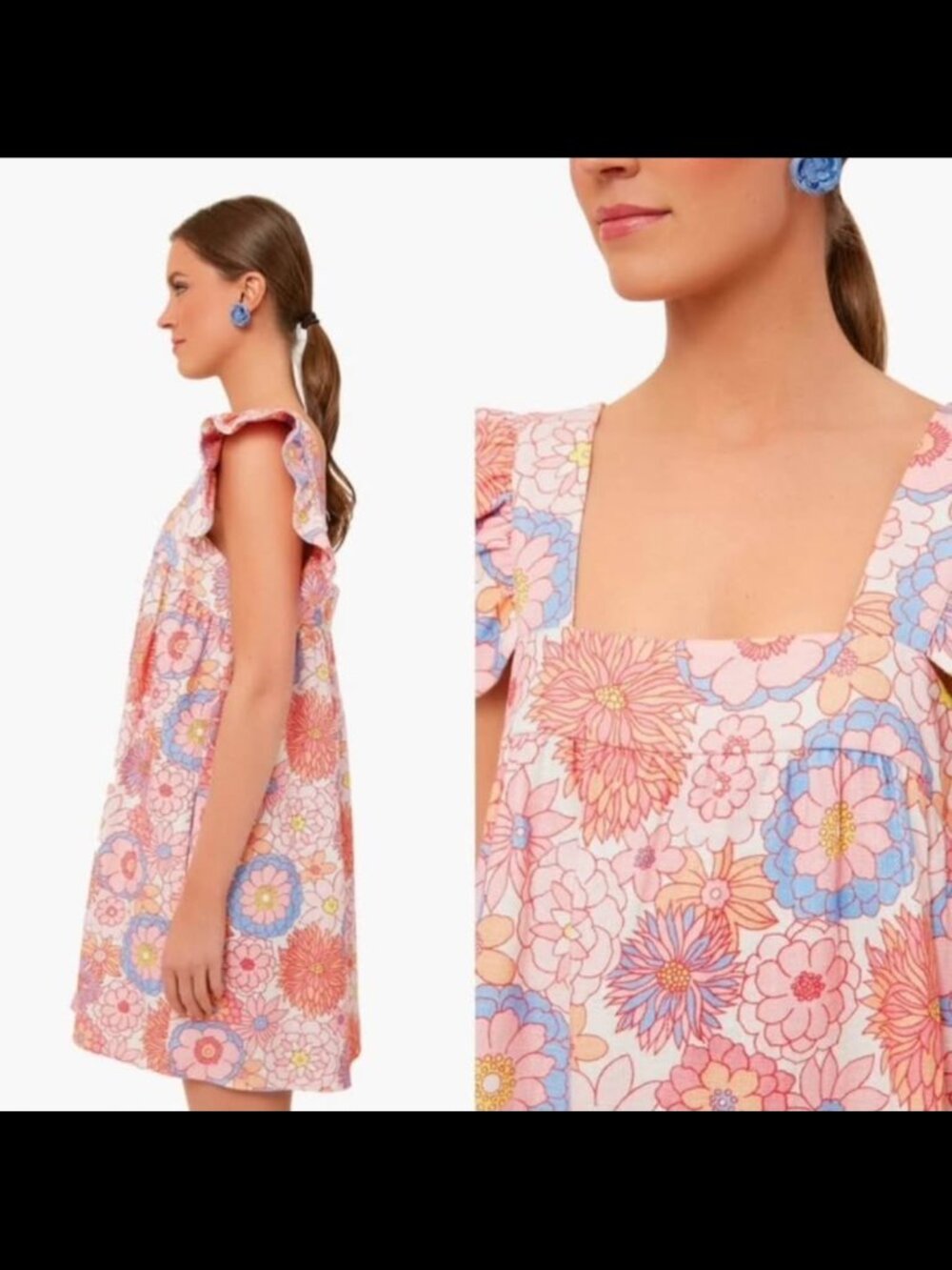 Tuckernuck Floral Babydoll Mini Dress